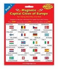 MAGNETIC FLAGS AND CAPITAL CITIES OF EUROPE