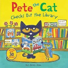 PETE THE CAT CHECKS OUT THE LIBRAY