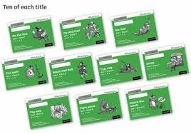 READ WRITE INC. PHONICS: BLACK AND WHITE GREEN SET 1 STORYBOOKS PACK OF 100