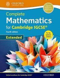 COMPLETE MATHEMATICS FOR CAMBRIDGE IGCSE® STUDENT BOOK (EXTENDED)