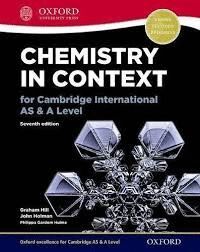 CHEMISTRY IN CONTEXT FOR CAMBRIDGE INTERNATIONAL AS & A LEVEL