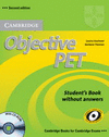 CAMBRIDGE OBJECTIVE PET 2ED PACK WITH CD