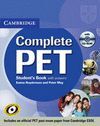 CAMBRIDGE COMPLETE PET STUDENT'S BOOK+ KEY/CD ROM