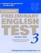 CAMBRIDGE PET PRACTICE TESTS 3 TEACHER'S BOOK N