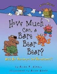 HOW MUCH CAN A BARE BEAR BEAR? : WHAT ARE HOMONYMS AND HOMOPHONES?