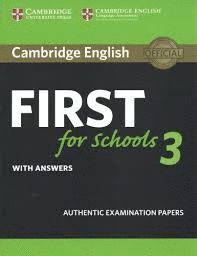 CAMBRIDGE FCE FOR SCHOOLS PRACTICE TESTS 3 WITH ANSWERS