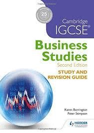 CAMBRIDGE IGCSE BUSINESS STUDIES STUDY & REVISION GUIDE