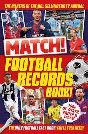 MATCH FOOTBALL RECORDS BOOK