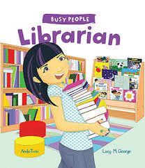 LIBRARIAN. BUSY PEOPLE.