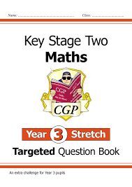 NEW KS2 MATHS TARGETED QUESTION BOOK: CHALLENGING MATHS - YEAR 3 STRETCH