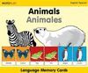 ANIMALS LANGUAGE MEMORY CARDS