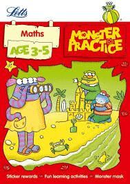 LETTS MONSTER PRACTICE MATHS AGES 3-5