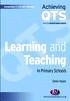 LEARNING AND TEACHING IN PRIMARY SCHOOLS