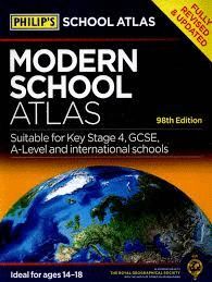 PHILIP`S MODERN SCHOOL ATLAS  98TH EDITION