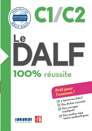 LE DALF  100% RÉUSSITE  C1  C2  LIVRE + CD