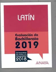 LATÍN. EVALUACIÓN DE BACHILLERATO 2019