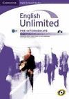 ENGLISH UNLIMITED PRE INTERM SELF STUDY PACK WITH DVD/CD SPANISH ED