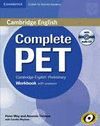 CAMBRIDGE COMPLETE PET WB + CD WITH KEY SPANISH ED